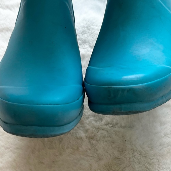 HUNTER ORIGINAL TALL RAIN BOOT IN BLUE BOY 3 GIRL 4 WATERPROOF TRENDY STYLISH - Picture 4 of 8